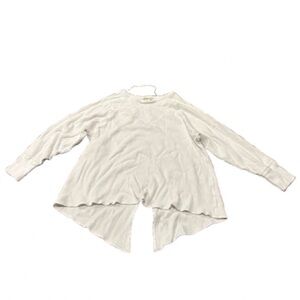 We The Free People Women’s White Waffle Knit Long Sleeve Top Size Medium